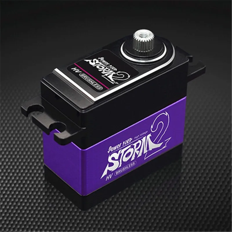 Мощный цифровой сервопривод HD STORM-2 безщеточный 37 кг высокого напряжения с