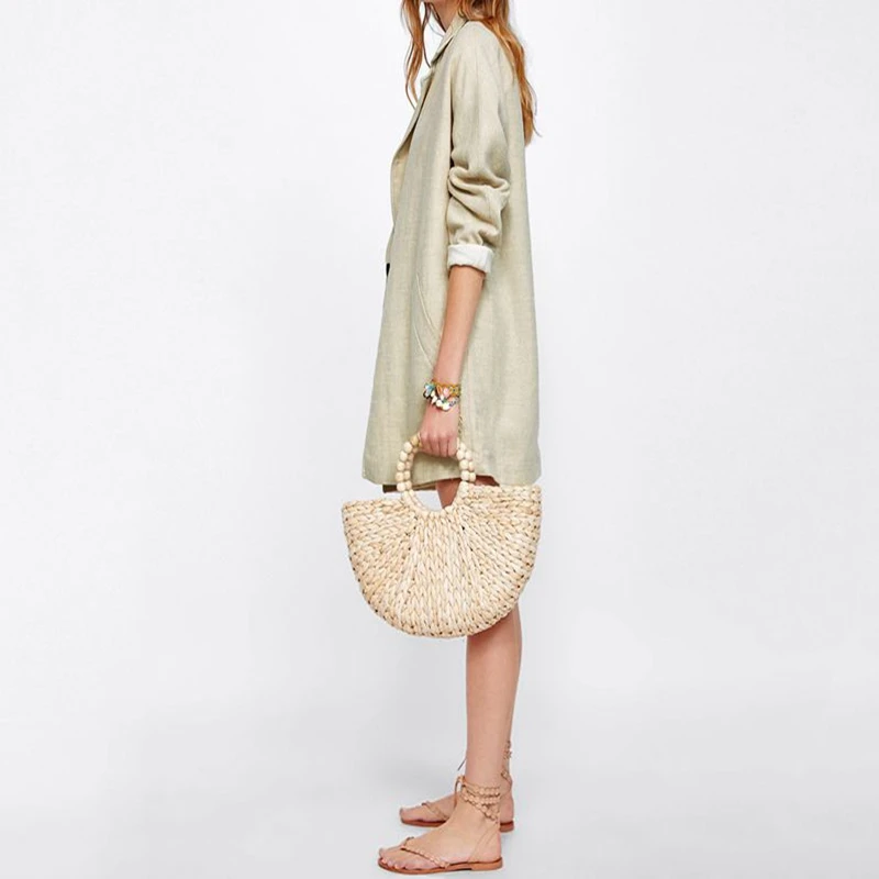 Kissmilk Plus Size Large size lovely elegant girlish cream-colored casual country style simple loose lapel long blazer