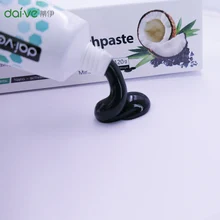 Лучшая Кокосовая оболочка активированный уголь отбеливающая зубная паста натуральный черный мятный аромат 120 г QQ99