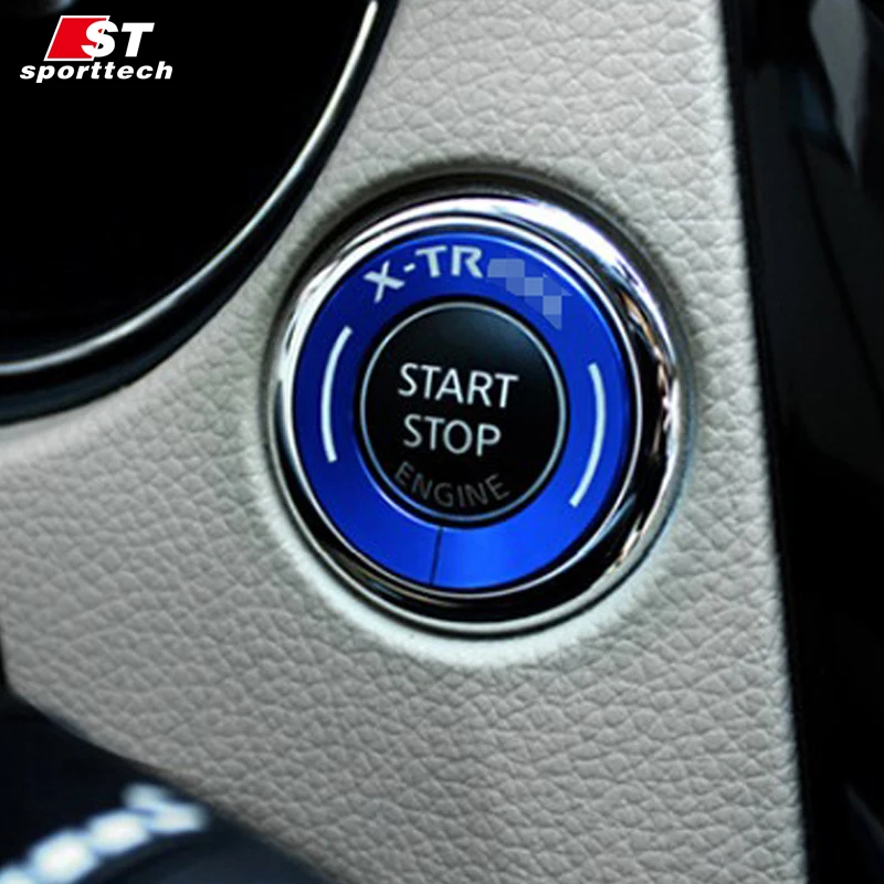 

Car Styling Ignition Switch Decoration Stickers For Nissan X-Trail Rogue 2018 Colorful Ignition Key Ring For X-Trail Accessories