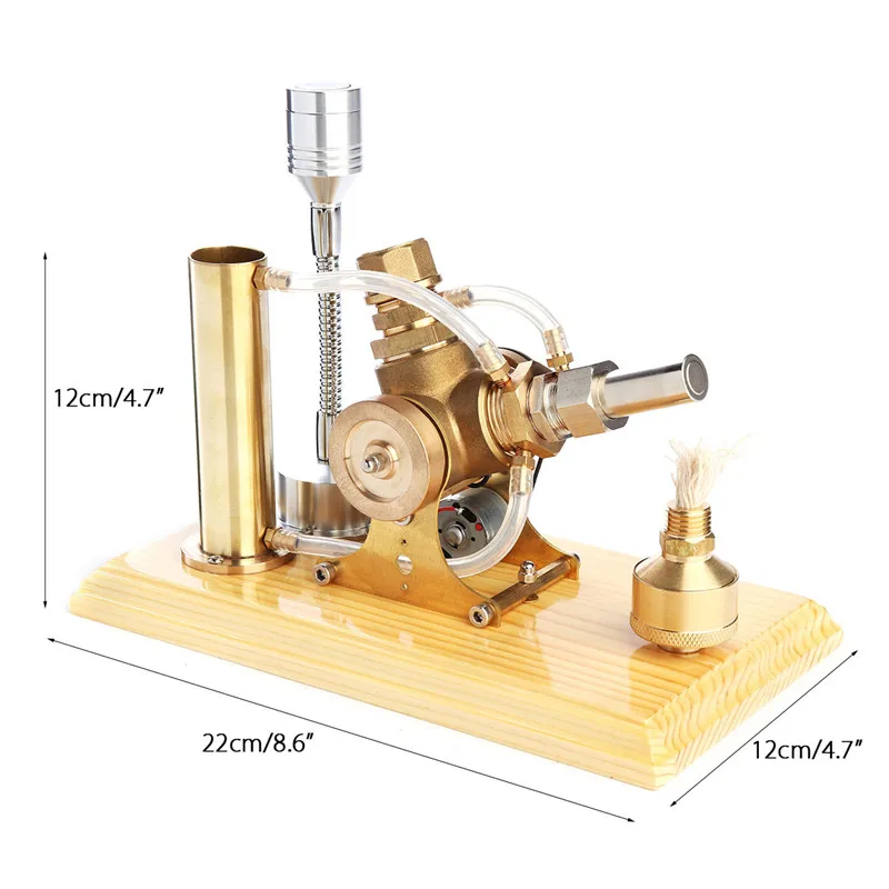 Один комплект модель двигателя Стирлинга горячий воздух генератор двигателя Стирлинга цилиндр Модель двигателя оборудование для школы