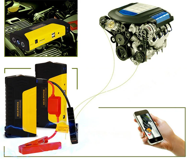 Car Jump Starter 12V 600A Pack Portable Starter Power Bank Charger for Car Battery Booster Buster Starting Device Diesel CE Car Jump Starter 12V 600A Pack Portable Starter Power Bank Charger for Car Battery Booster Buster Starting Device Diesel CE