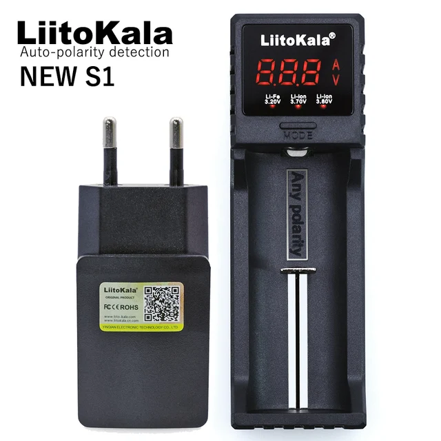 2018 Новый liitokala lii-s1 18650 Зарядное устройство аккумулятора для lipo перезаряжаемый аккумулятор ni-cd 26650 AA AAA, авто-обнаружение полярности 5 В 1A