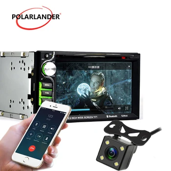 

TV/DVD function 2 din car DVD player 6.5 inch Bluetooth hands-free call touch screen Remote Control USB/AUX in