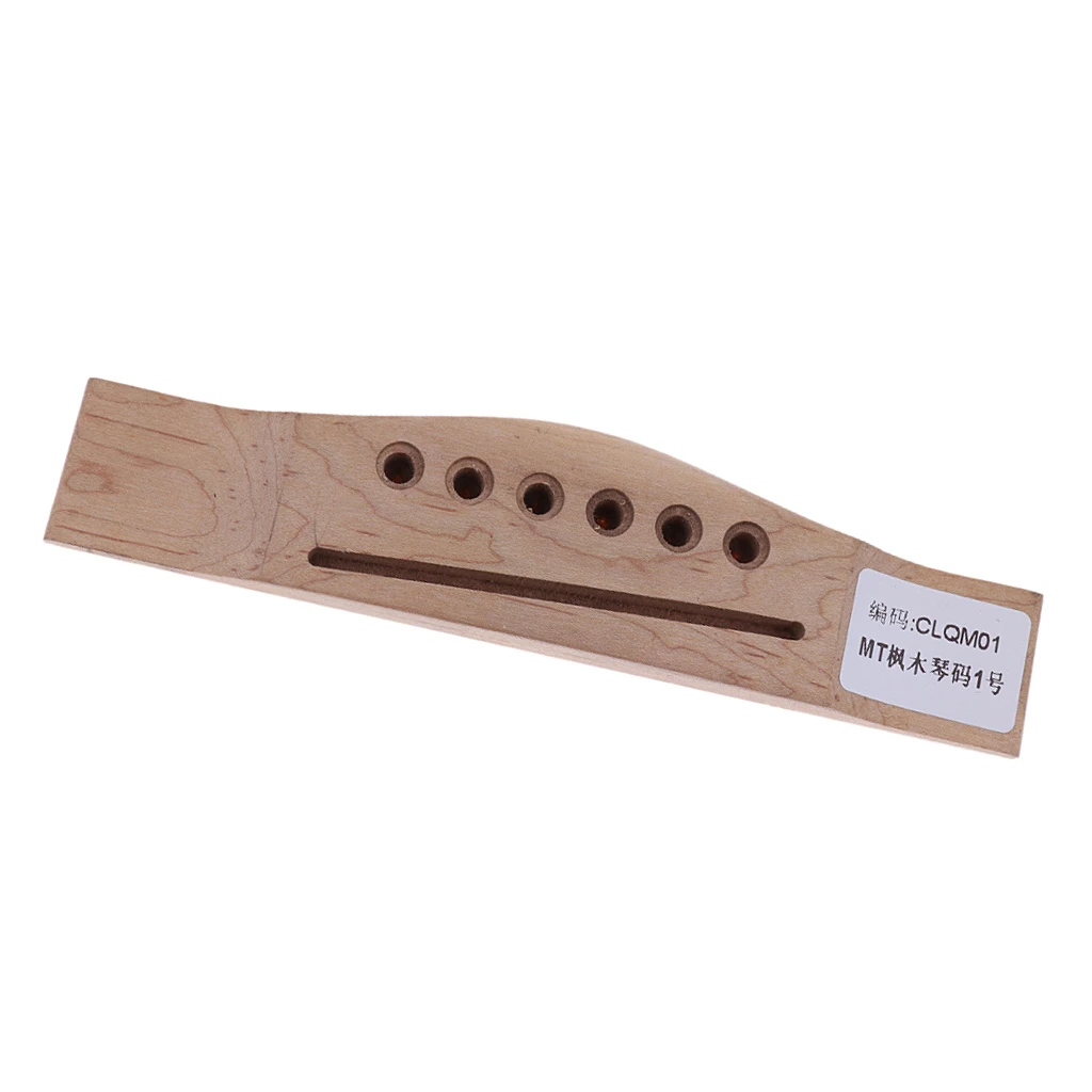Tooyful Acoustic Guitar Rosewood Bridge W/ Maple Bridge Musical Instrument Accessory Left Handed Guitar Bridge 