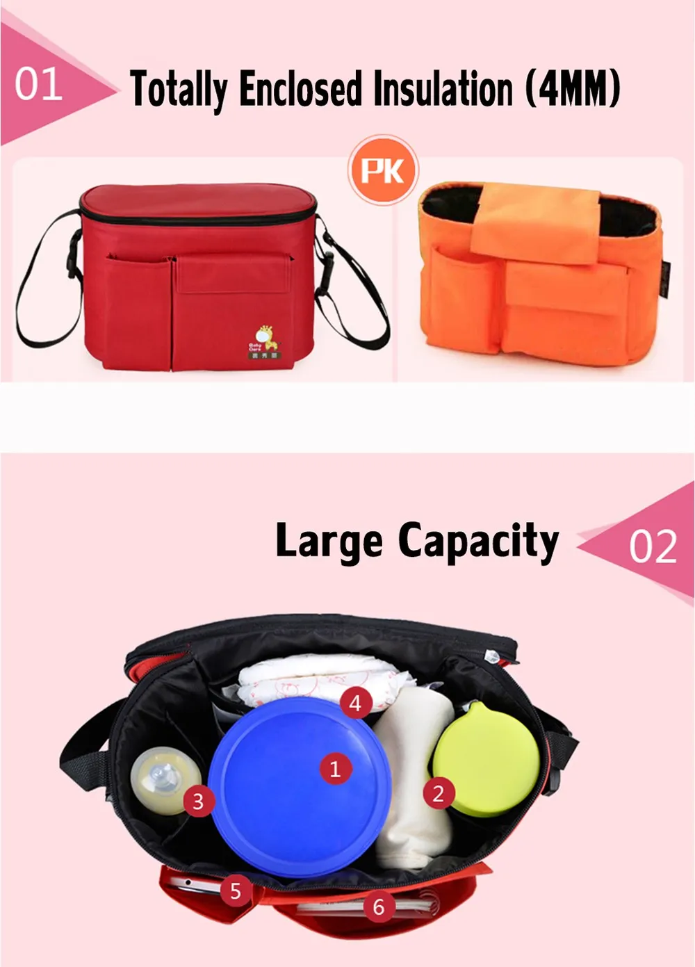 Fashion-Pram-Baby-Carriage-Diaper-Bag-Backpack-Multifunctional-Nappy-Bottle-Thermal-Bag-For-Mommy-And-Baby-Stroller-Hanging-Organizer-CL0888 (12)