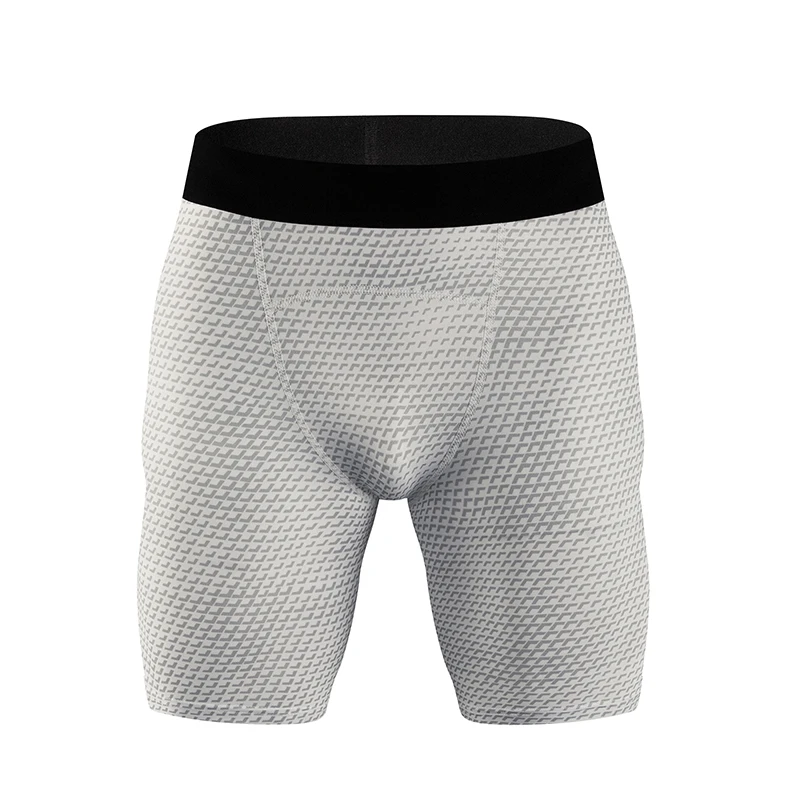 

2019 new 3D compression shorts men's casual bodybuilding quick-drying tight leggings stitching sportswear