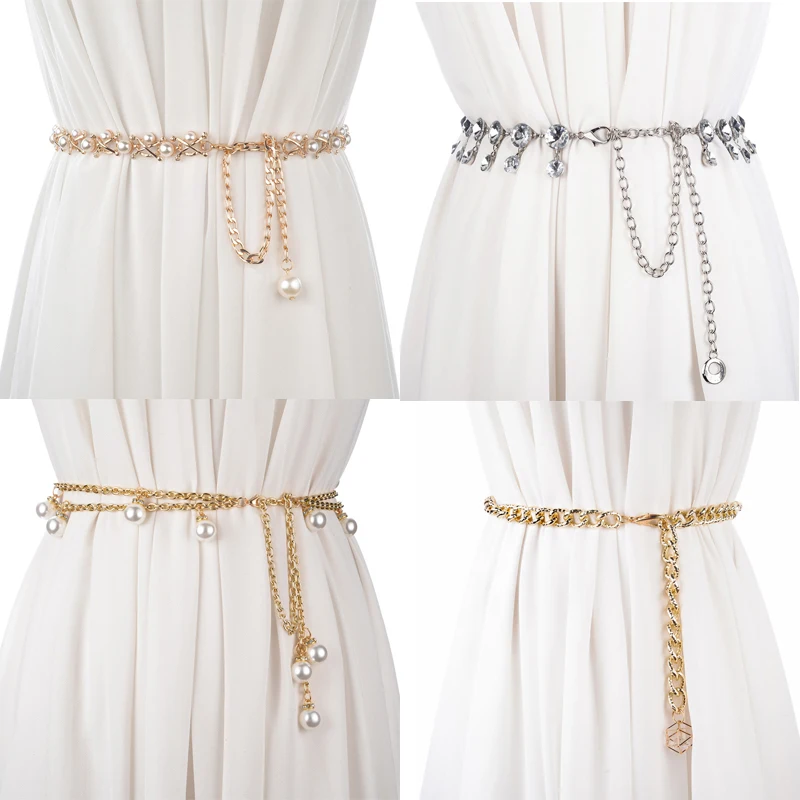 CETIRI 35 стильные модные серебристые золотые ремни женские пояса универсальные Многослойные Длинные вечерние ювелирные изделия с кисточками платье цепочка на талию