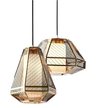 

Nordic Stainless Steel Restaurant Chandelier Bedroom Living Room Interior Pendant Lamps Lights Hotel Lobby Hanging Lighting Deco