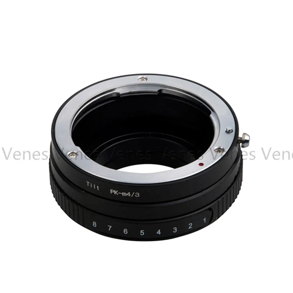 Venes PK-M4/3, макро Наклонный объектив адаптер для Pentax PK объектив для M4/3 PK объектива к костюму для Micro Four Thirds 4/3 Камера