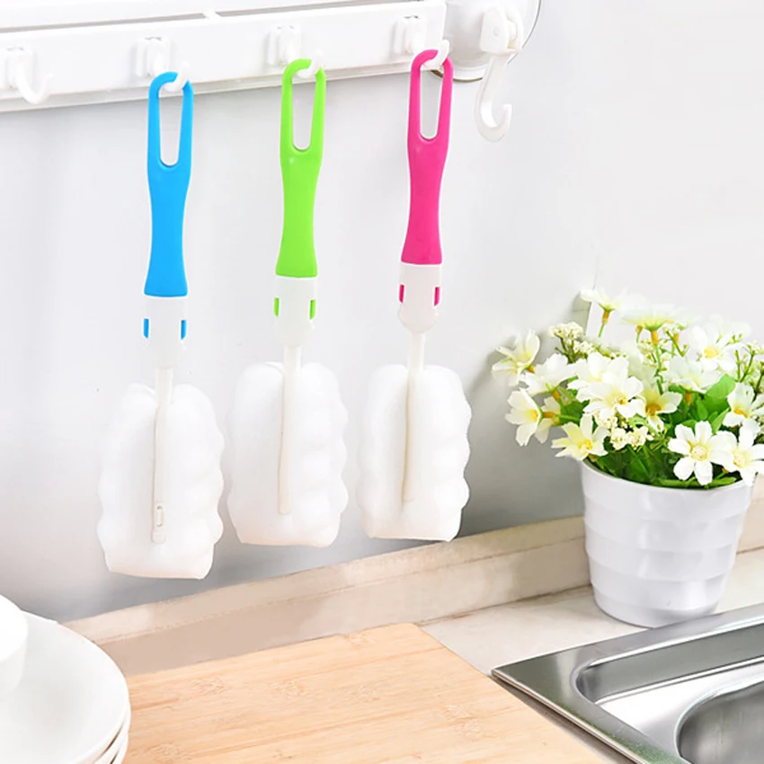 

Sponge Cleaning Cup Brush Long Handle Thermal Insulation Bottle Brush Supplies