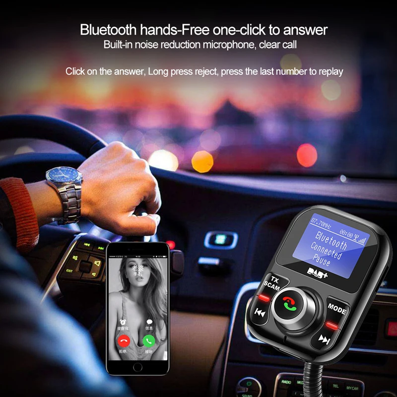 Jual Nulaxy FM Bluetooth Transmitter Receiver DAB Kit Mobil Bebas Genggam Bluetooth dengan Layar LCD Mendukung DAB U Disk TF Usb Mobil charger Jual Nulaxy FM Bluetooth Transmitter Receiver DAB Kit Mobil Bebas Genggam Bluetooth dengan Layar LCD Mendukung DAB U Disk TF Usb Mobil charger