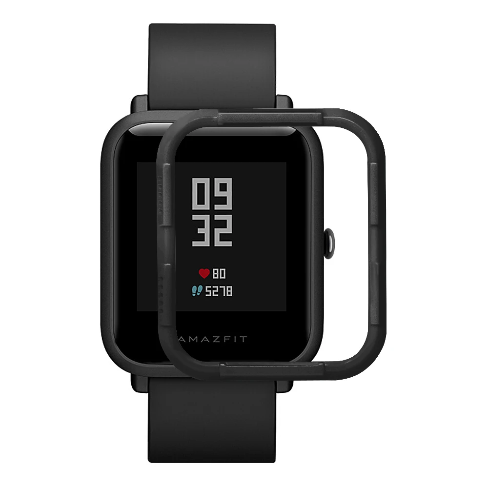 Чехол из поликарбоната для Huami Amazfit Bip чехол протектор для Xiaomi Amazfit Bip Молодежные умные часы Аксессуары Защитный Корпус рамка рукав