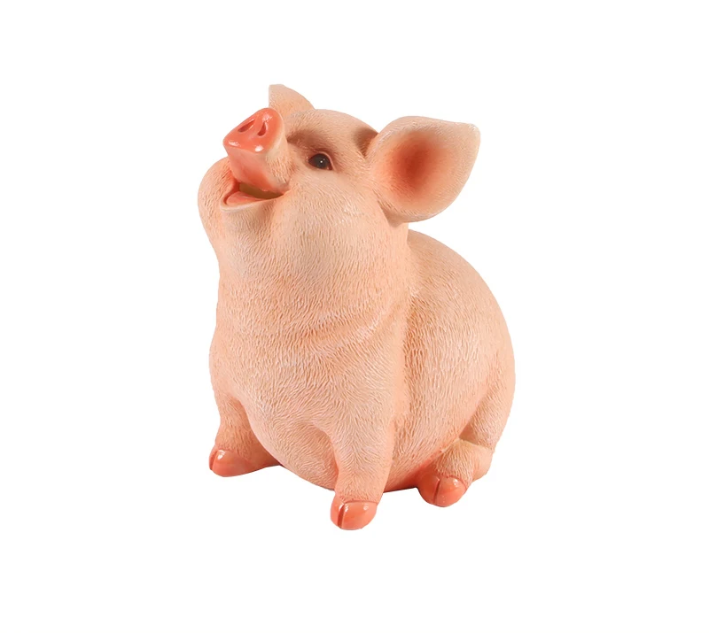Piggy Bank Resin Craft Coin Bank Money Pig Shaped Box Gifts Toy Box For Kids UK 