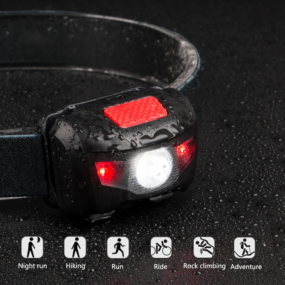Фонарь налобный светодиодный 4 режима водонепроницаемый|headlight flashlight|led headlight