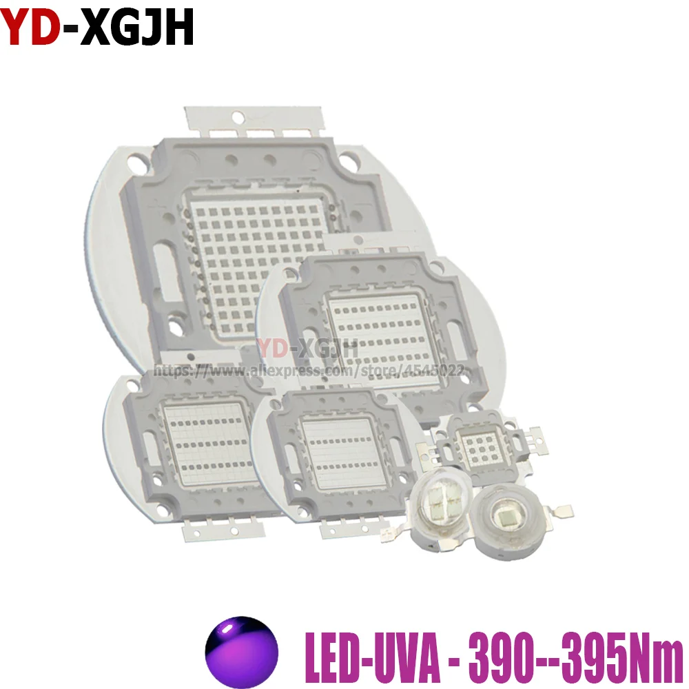 Высокая Мощность УФ фиолетовый светодиодный COB Чип 425Nm 415Nm 405Nm 400Nm для 395nm UVA/UVB и освещения светодиодных шариков 3 5 10 20 30 50 100 ватт Matrix 3D