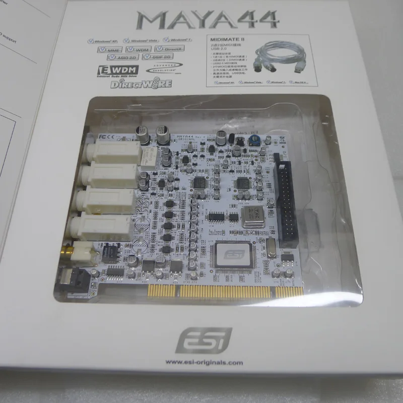 Высокое качество ESI Майя 44 PCI аудио Интерфейс MAYA44 рабочего Встроенный караоке