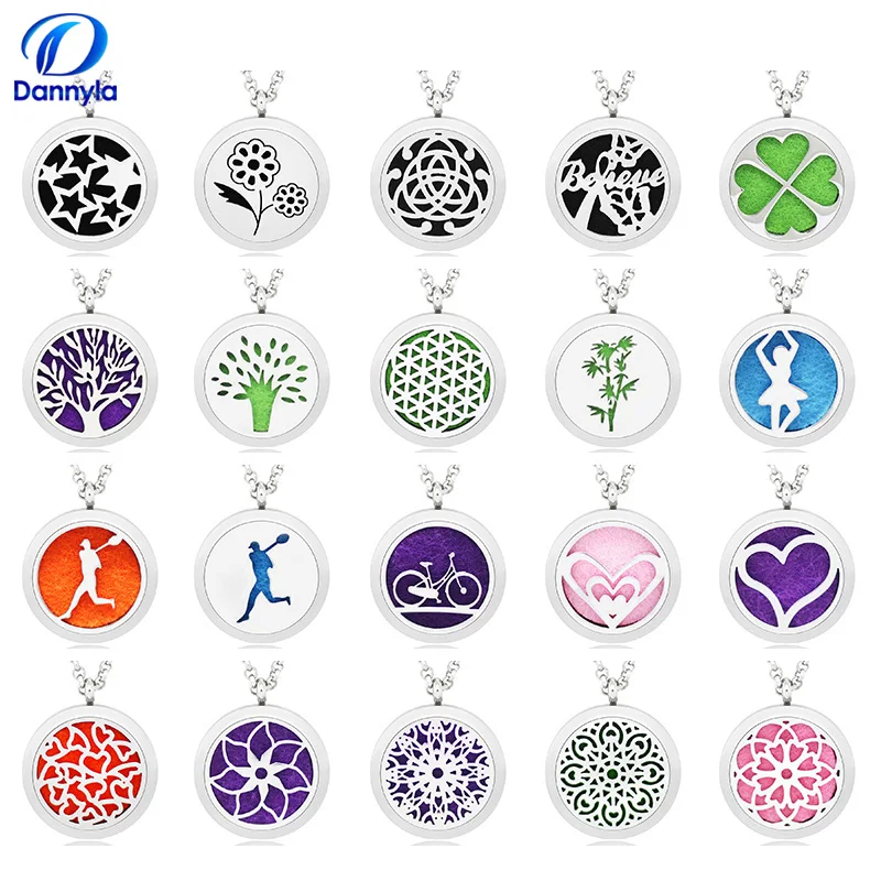 

Wholesale And Retail 30mm Stainless Steel Essential Oil Diffuser Necklace Wholesale, Accept Customization AA201-220-L60
