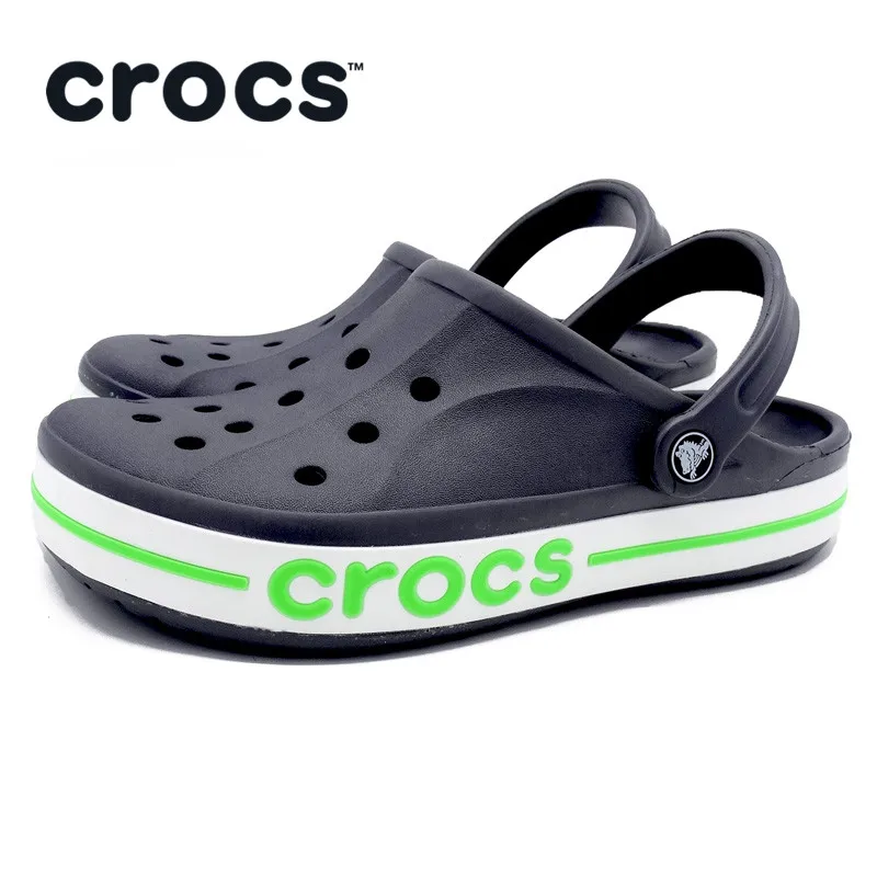 CROCS Unisex Beach Sandals Quick Dry Men Crocs-shoes Water Sandals Lover Water Shoes Women Black Blue 205089