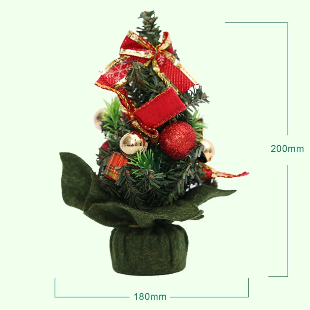 Mini Artificial Christmas Tree Indoors Decorations Small Pine Tree Holiday New Year Festival Party Ormament Decorations