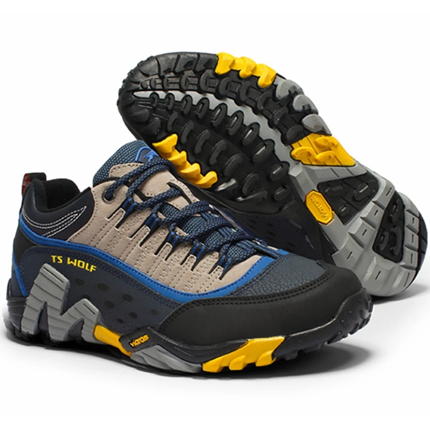 men outdoor hiking shoes waterproof breathable hunting trekking shoes