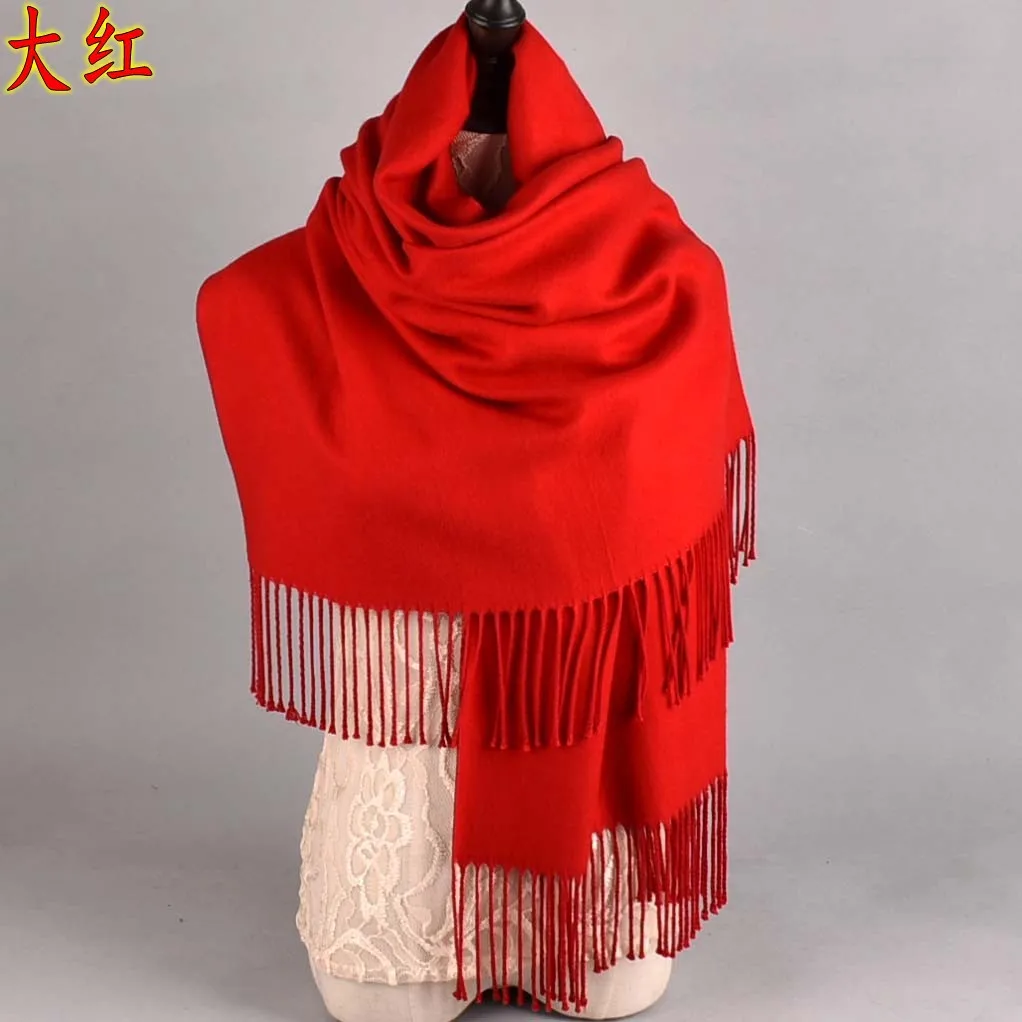 Модный дизайнерский весенний полый льняной и хлопковый шарф для женщин, сплошной цвет, мусульманский красный и черный хиджаб, шарфы, платок для волос, шали - Цвет: Красный