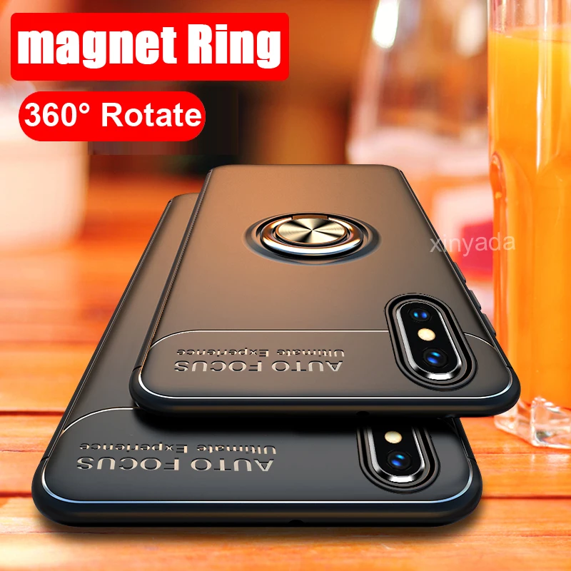 Матовый Мягкий силиконовый чехол-держатель для Samsung Galaxy A7 A9 2018 S9 S8 A6 Plus Note 8 9 J4 J6 J8