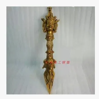 

The opening of Tibetan Tantric Buddhism adder copper brass Karma Vajra Pestle Jiangmo Chu Prong Diamond