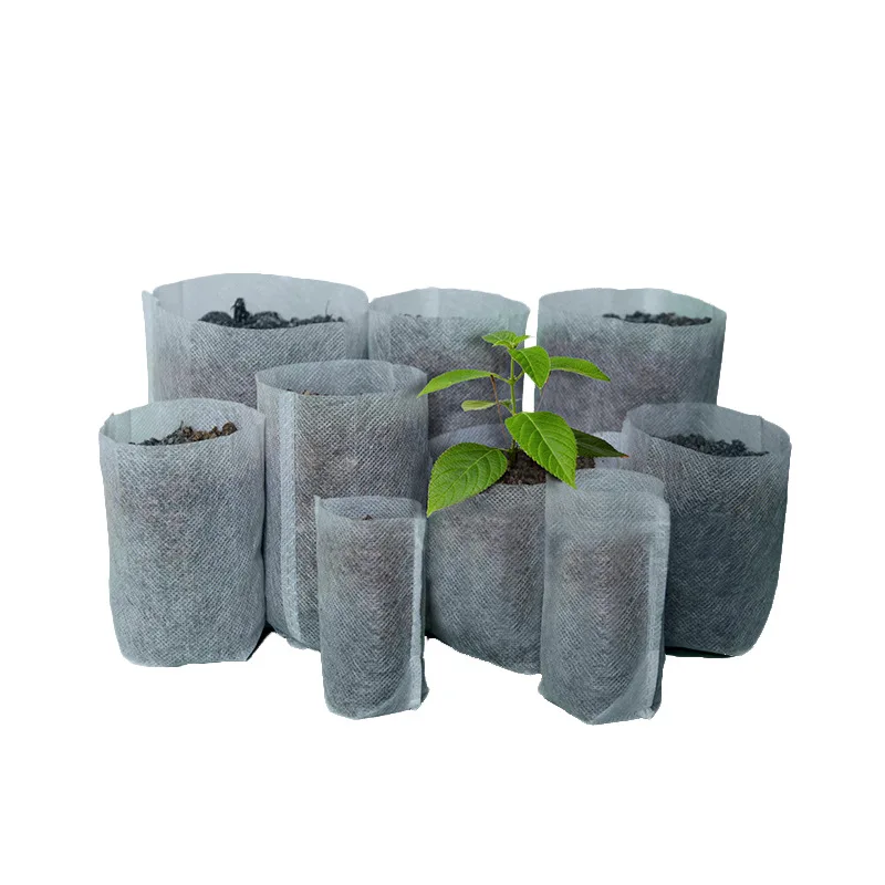 Биоразлагаемые нетканые мешки для питомника растительные мешки вентиляционные тканевые горшки для рассады Экологичная сумка для аэрации 25 г/м* 3