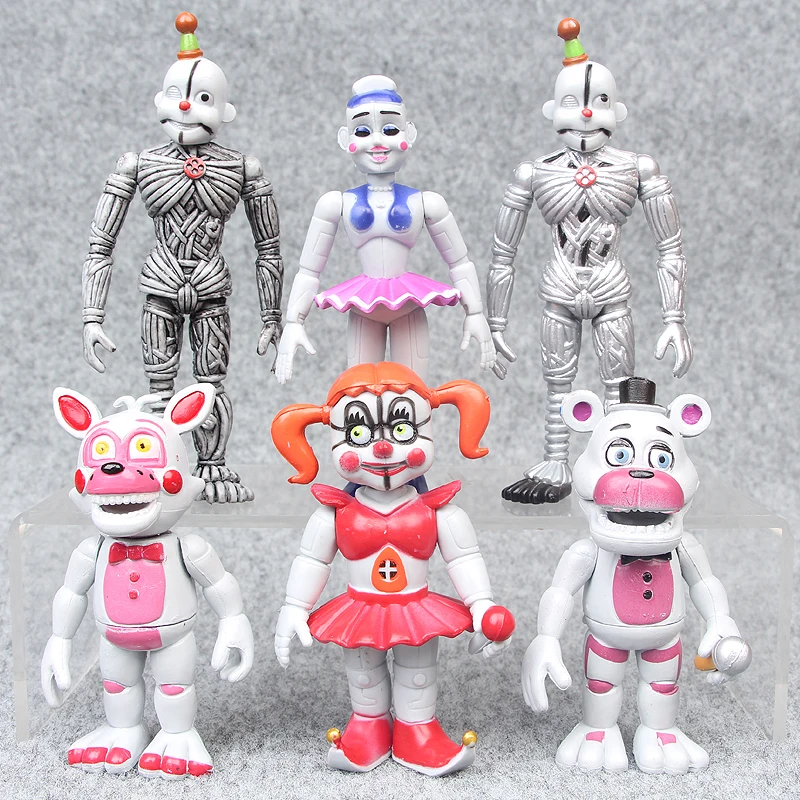 6 шт./компл. аниме Five Nights At Freddy's ПВХ фигурки игрушки FNAF медведь Фредди Foxy Freddy Fazbear