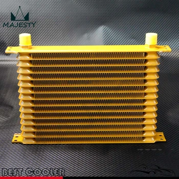 

UNIVERSAL 15 ROW AN-10AN UNIVERSAL ENGINE TRANSMISSION OIL COOLER GOLD