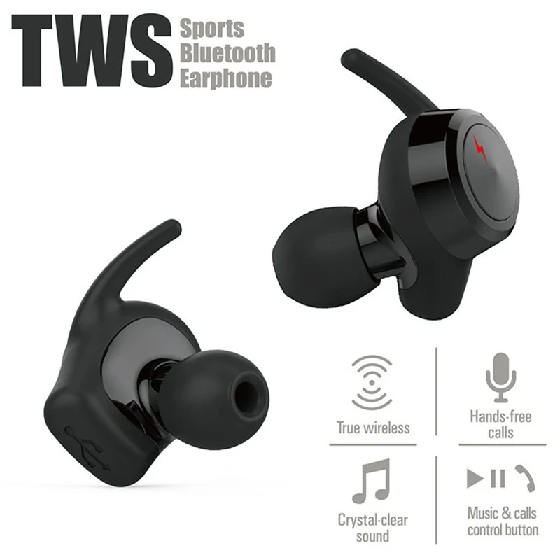 

Moxpad M3 TWS Wireless Earphones Bluetooth 4.1 Dynamic Dual Drivers In Ear Headset True Mini Stereo Music Earbuds