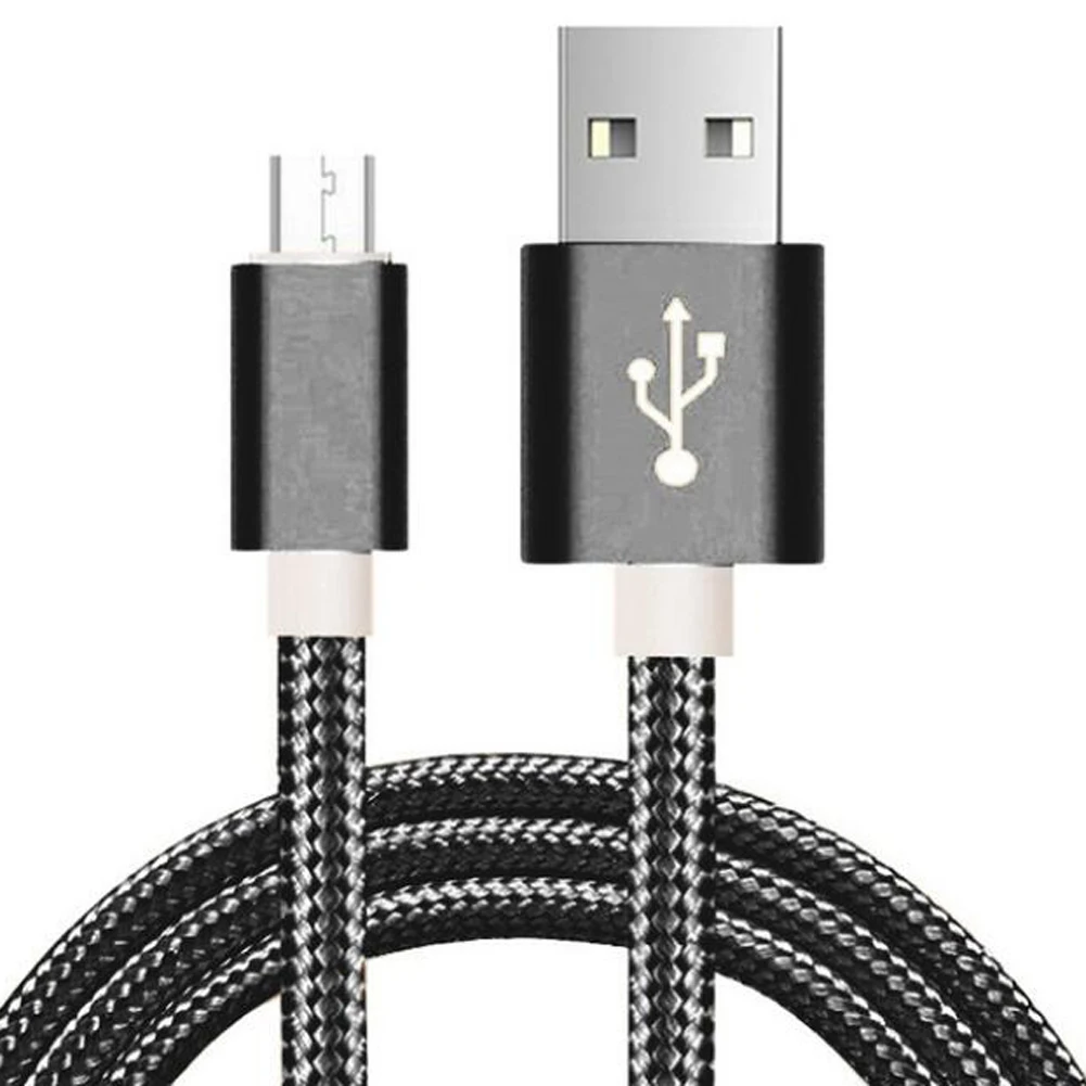 Нейлоновый Плетеный Micro USB кабель для samsung HTC, Huawei, Xiaomi Android телефон Быстрый зарядный Дата кабель синхронизации USB Кабель зарядного устройства