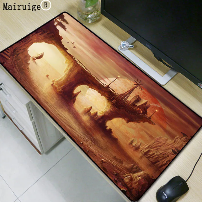 

Mairuige Fantasy Landscape 900x400mm Pad To Mouse Notbook Computer Mousepad Gaming Mouse Pad Gamer To Laptop with Edge Locking