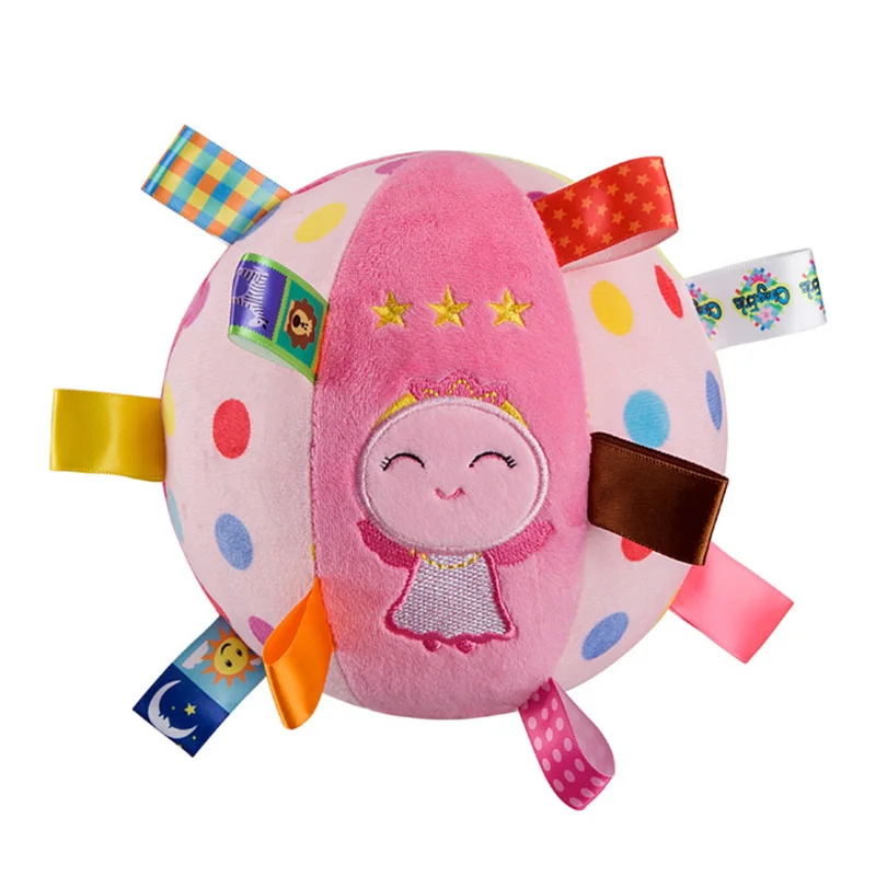 Baby Soft Plush Ball Children Animal Toy With Sound Rattles Infant Toy