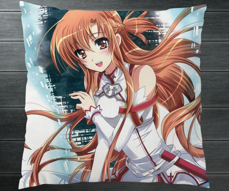 Аниме Новый SAO Sword Art Online Yuuki Asuna двусторонний чехол для подушки s Hugging Наволочка