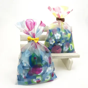 

100PCS Rose Dots Gift Bag Food Grade wedding Party cake biscuit cookies packaging bag disposable pastry bag Candy Bags 11.8x20cm