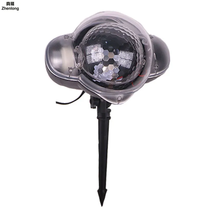 Lawn Light Holiday Outdoor Led Remote Control Pattern Projection Snow Light Garden Waterproof White Light Color Snowflake Love