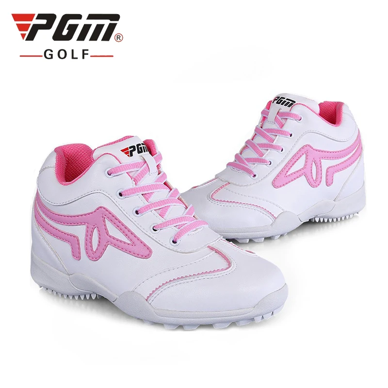 

Pgm Woman Golf Shoes Non-Slip Wear-Resistant Golf Sneakers Female Waterproof Breathable Skidproof High Top Shoes B2856