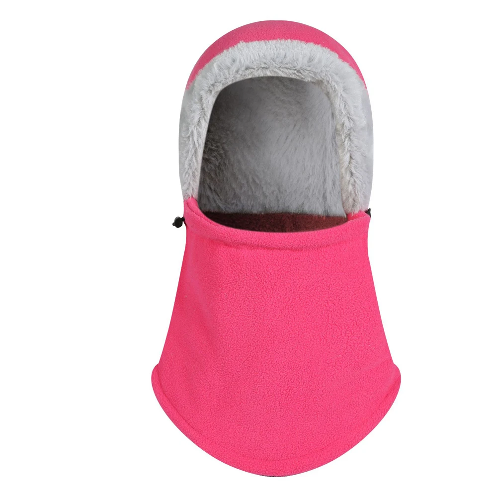 Зимняя шапочка-шарф, Флисовая теплая Балаклава, лыжная шапка для детей, мужчин, женщин, креативная снежная шапка, маска