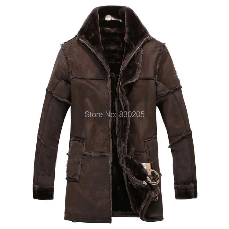 NewBang брендовая модная мужская зимняя кожаная куртка коричневая кожаная куртка большого размера пальто с искусственным мехом зимняя куртка из искусственной кожи