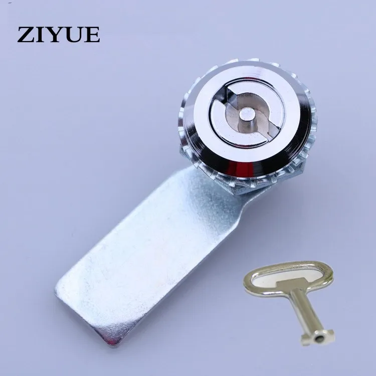 

Free Shipping Stainless Steel Cabinet Tongue Triangle Lock With Key