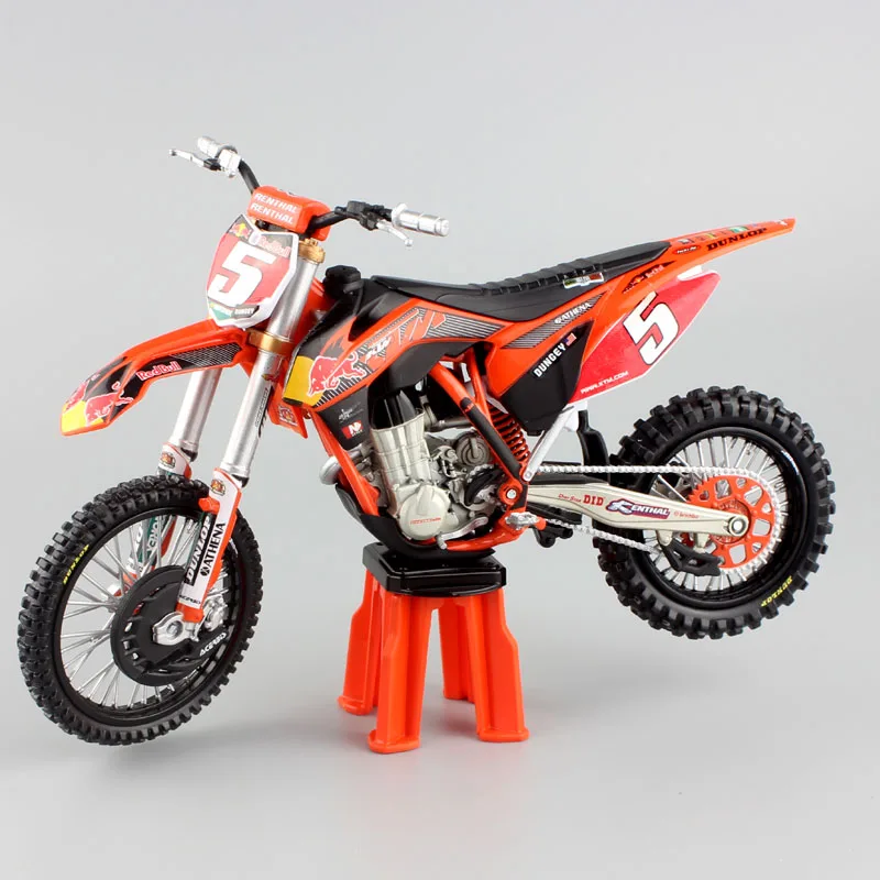 1:12 Масштаб KTM SX-F 450 SXF moto гонки часы seiko № 5 Райан Данжи АМА Суперкросс moto кросс-Байк moto rcycle литая под давлением модель Enduro игрушечные машинки