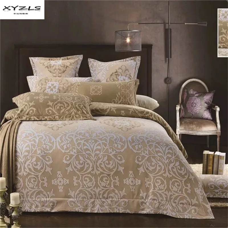 XYZLS Europe Style Bedding Set Luxury Floral Printed Duvet Cover Sets 2pcs/3pcs/4pcs Twin Queen