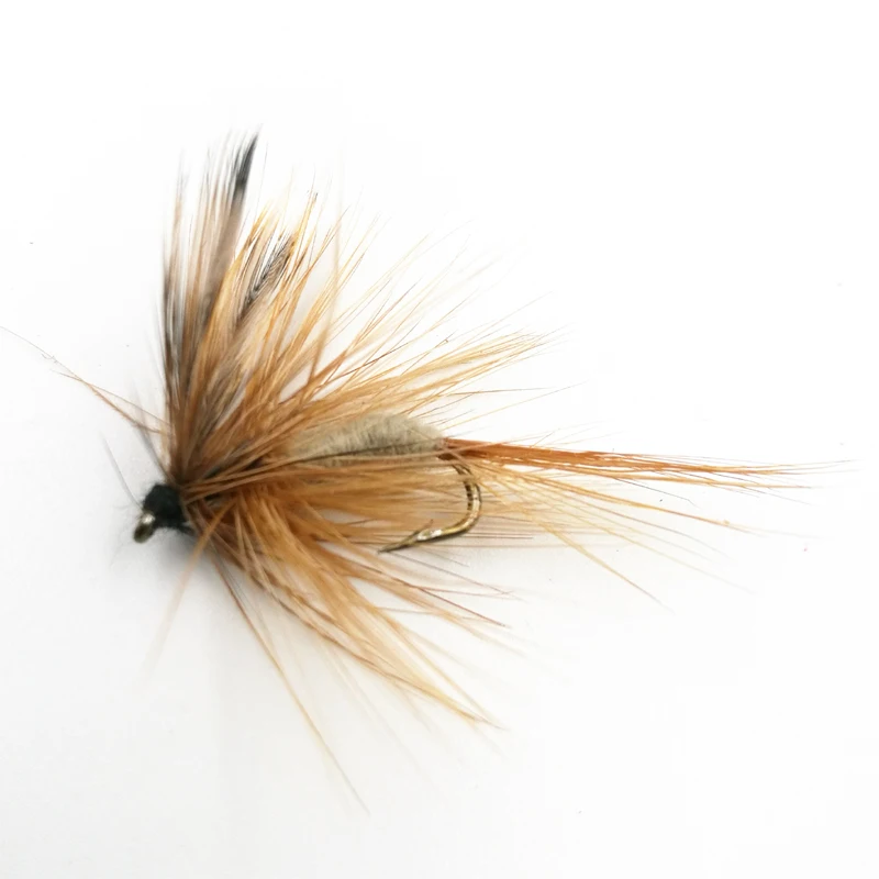 

Shared With Fish 5pcs\lot Brown Fairy May Fly Trout Fishing Lures Fly fishing Hook Insects