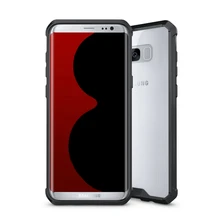 

Luxury Armor Case For Samsung Galaxy S8 Hybrid TPU Frame Clear Back Cover Air Cushion Phone Cases Coque For Samsung S8 Plus S8+