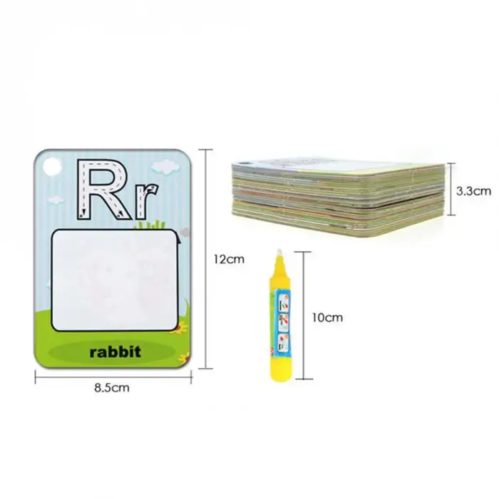 Карта Рисование вода 26 Алфавит Раскраска с Pen Картина многоразовые для Для детей S7JN