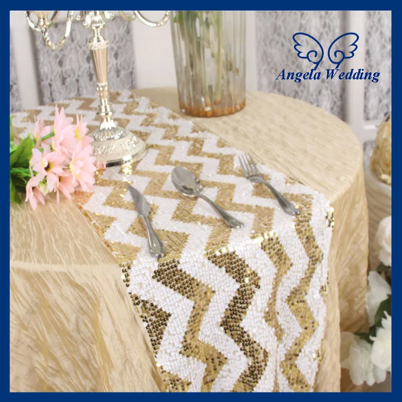 Ru018h Wedding Por Zig Zag 12 108 Gold And White Chevron Ru018h Wedding Por Zig Zag 12 108 Gold And White Chevron Sequin Table Runner In Runners From Home Garden On Aliexpress Alibaba Group