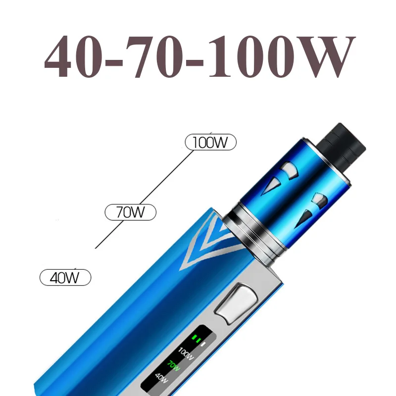 FERSHA 100W Electronic cigarette kit 3-speed adjustment510 vape mod metal body 2000mAh battery 0.5ohm 2ml electronic aerosolizer FERSHA 100W Electronic cigarette kit 3-speed adjustment510 vape mod metal body 2000mAh battery 0.5ohm 2ml electronic aerosolizer