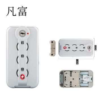 

Zinc Alloy accessories digital Password lock Combination padlock fashion new Luggage LockKeyed Anti-Theft custom colored locks